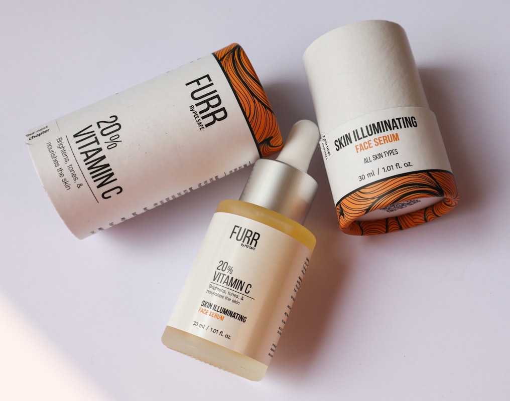Healthy glowing skin from proper nutrition and vitamins